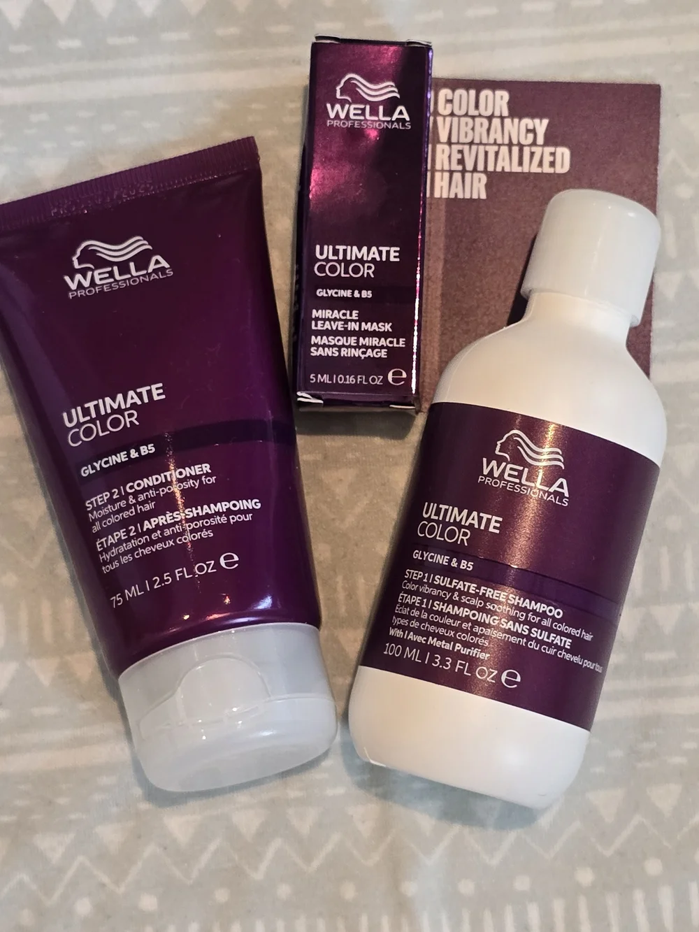 Wella Professionals Ultimate Color Shampoo, Conditioner & Mask Set - Travel Size